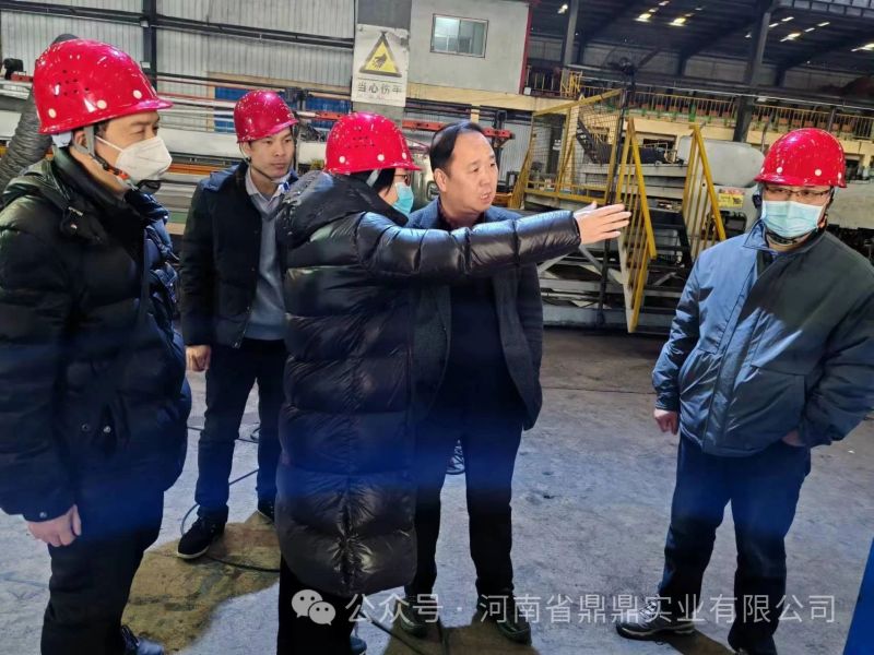 中國鐵道科學研究院集團有限公司鐵道建筑研究所檢測主任薛豐蒞臨河南省鼎鼎實業(yè)有限公司調(diào)研